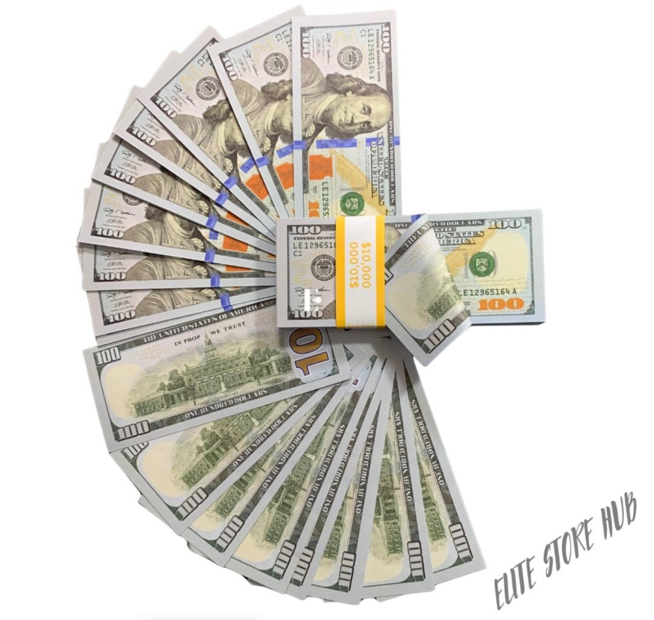 100dollar of 1 stack (100 notes)
