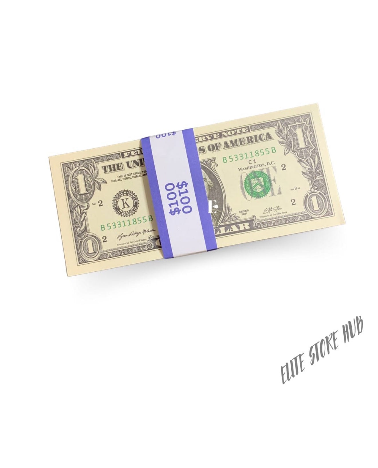 1 dollor of 1 stack (100 notes)