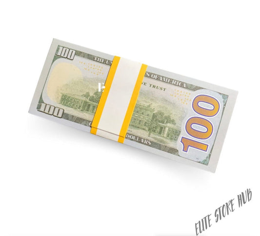 100dollar of 1 stack (100 notes)