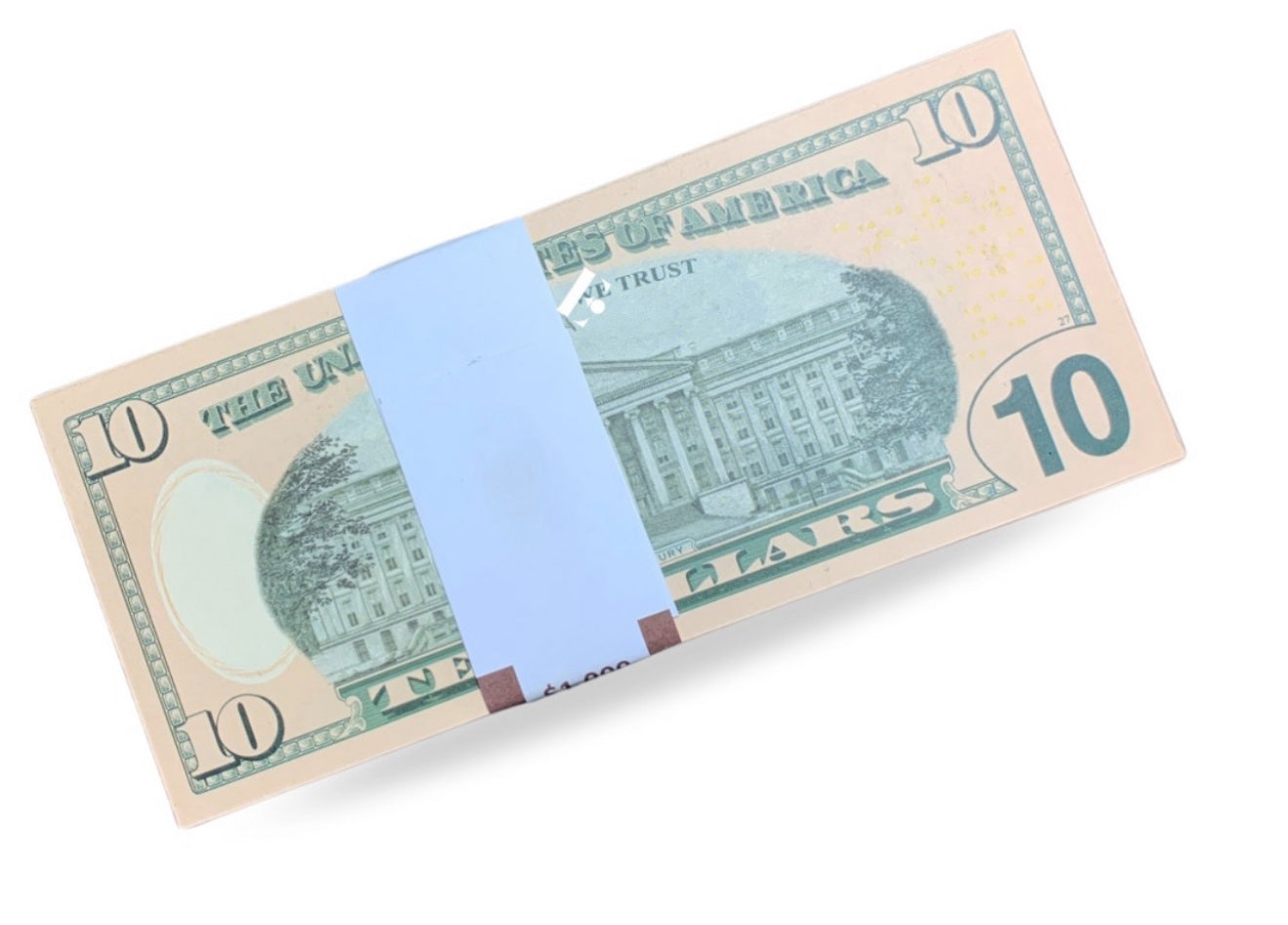 10 dollar of 1 stack (100 notes )