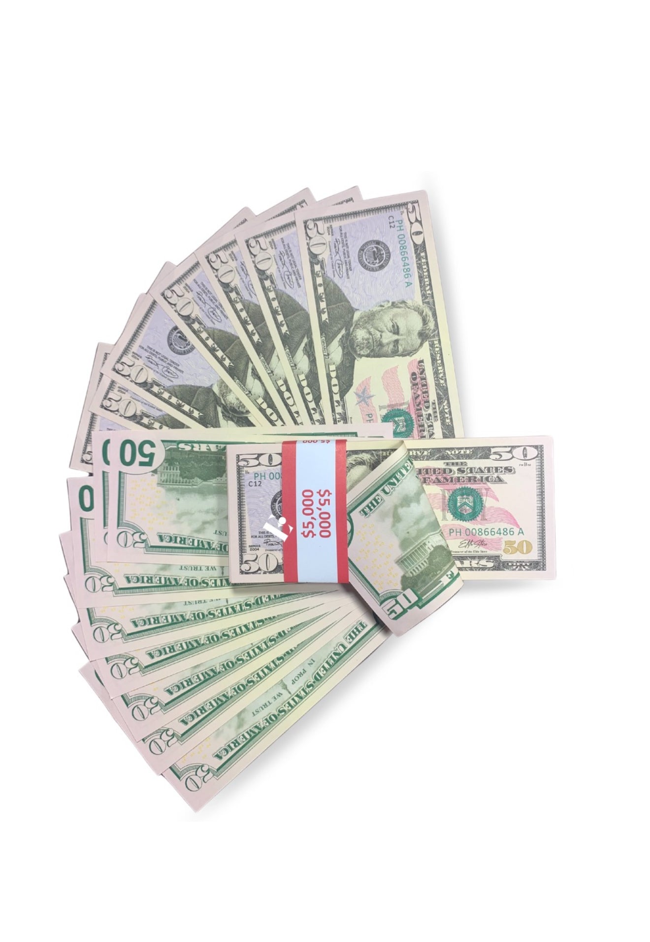 50dollar of 1 stack (100 notes)