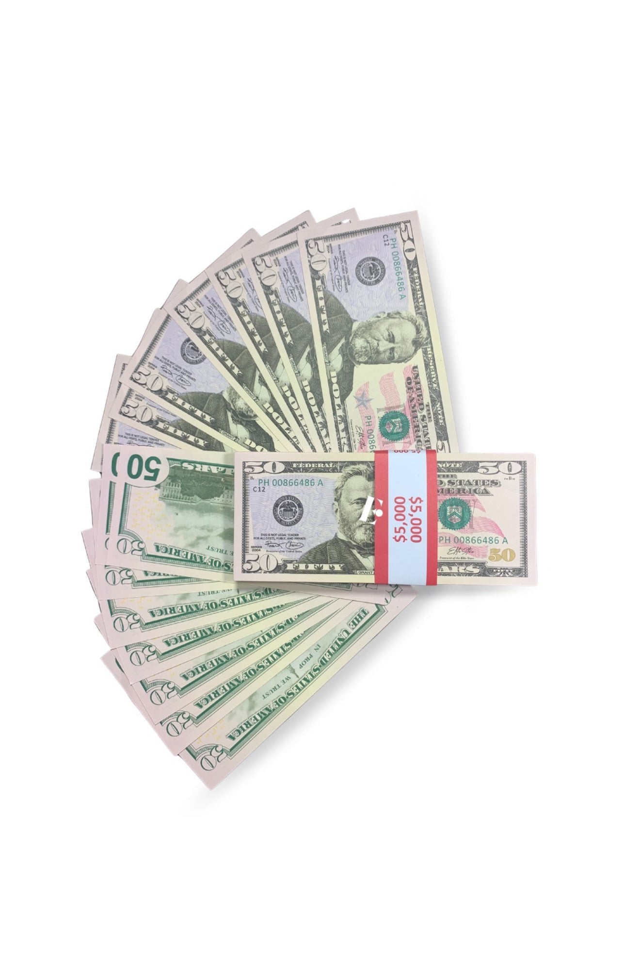 50dollar of 1 stack (100 notes)